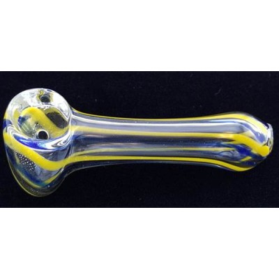 GLASS PIPE ASSORTED COLOR STRIPED PEANUT HP01 5CT/ PACK